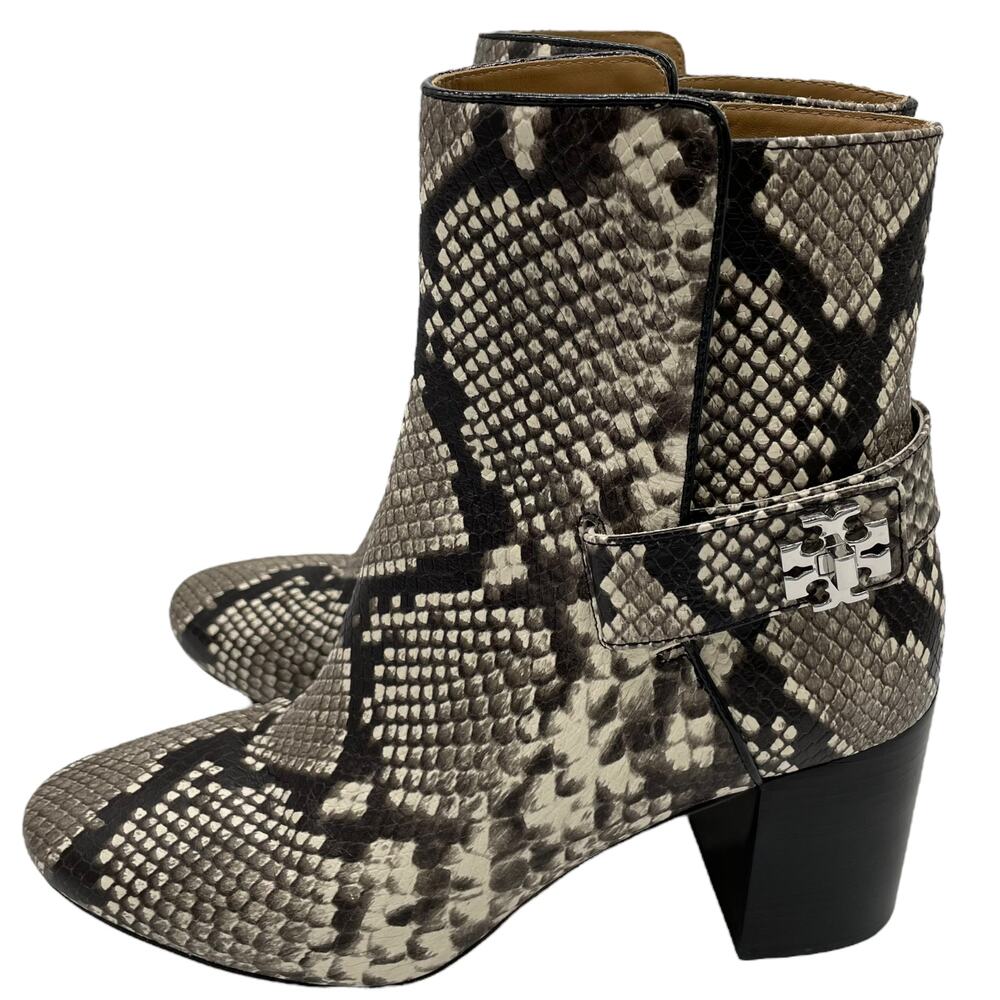 Tory Burch Kira Stamped Snake Print Leather Bootie - 8.5